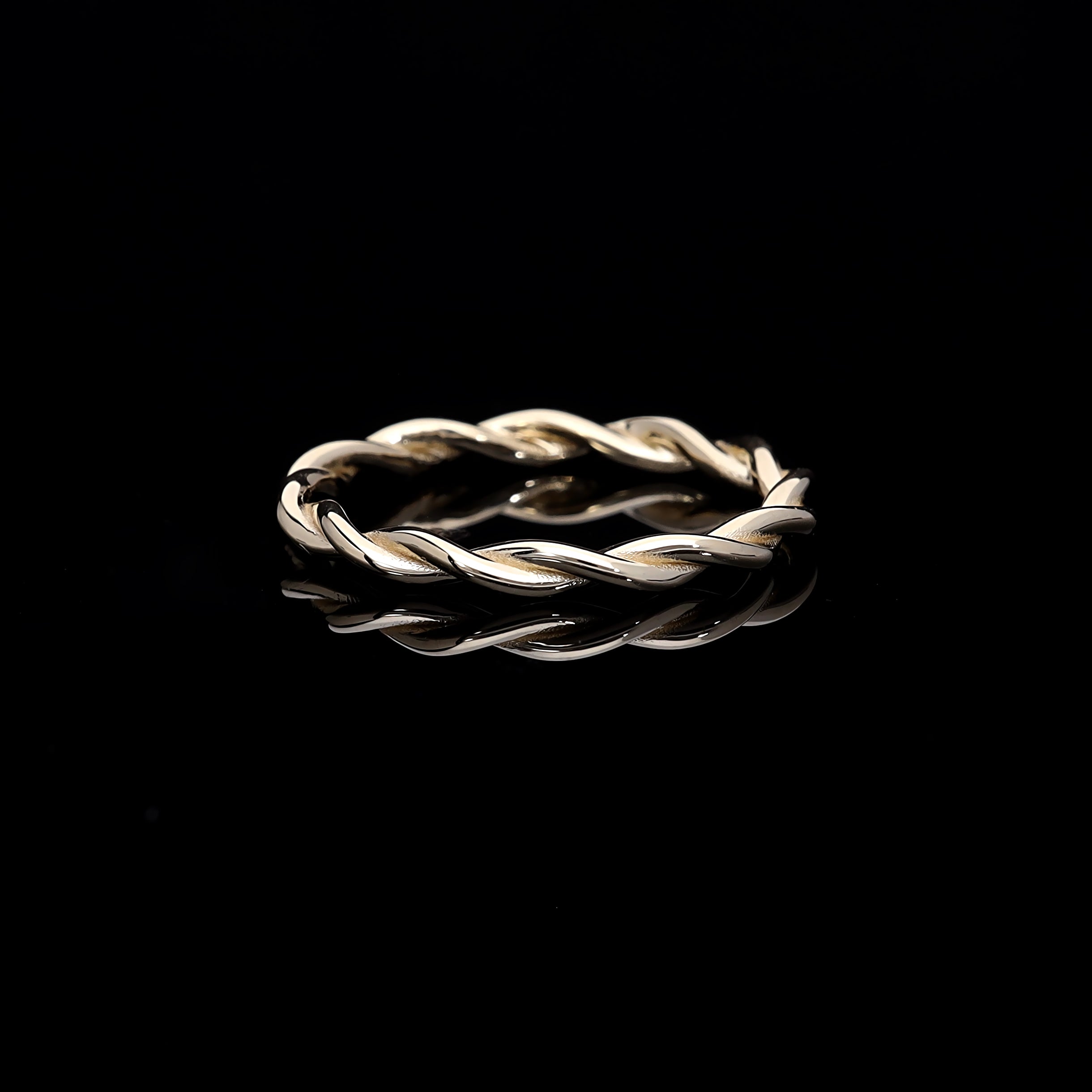 Inel V000473 din aur galben 14k model impletit - Bijuterii LA ROSA