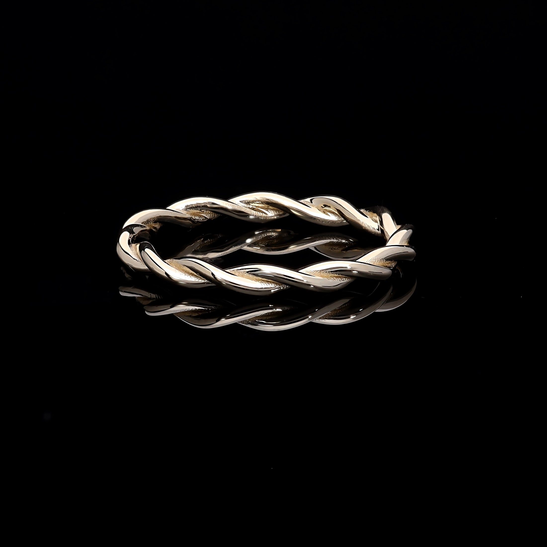 Inel V000473 din aur galben 14k model impletit - Bijuterii LA ROSA