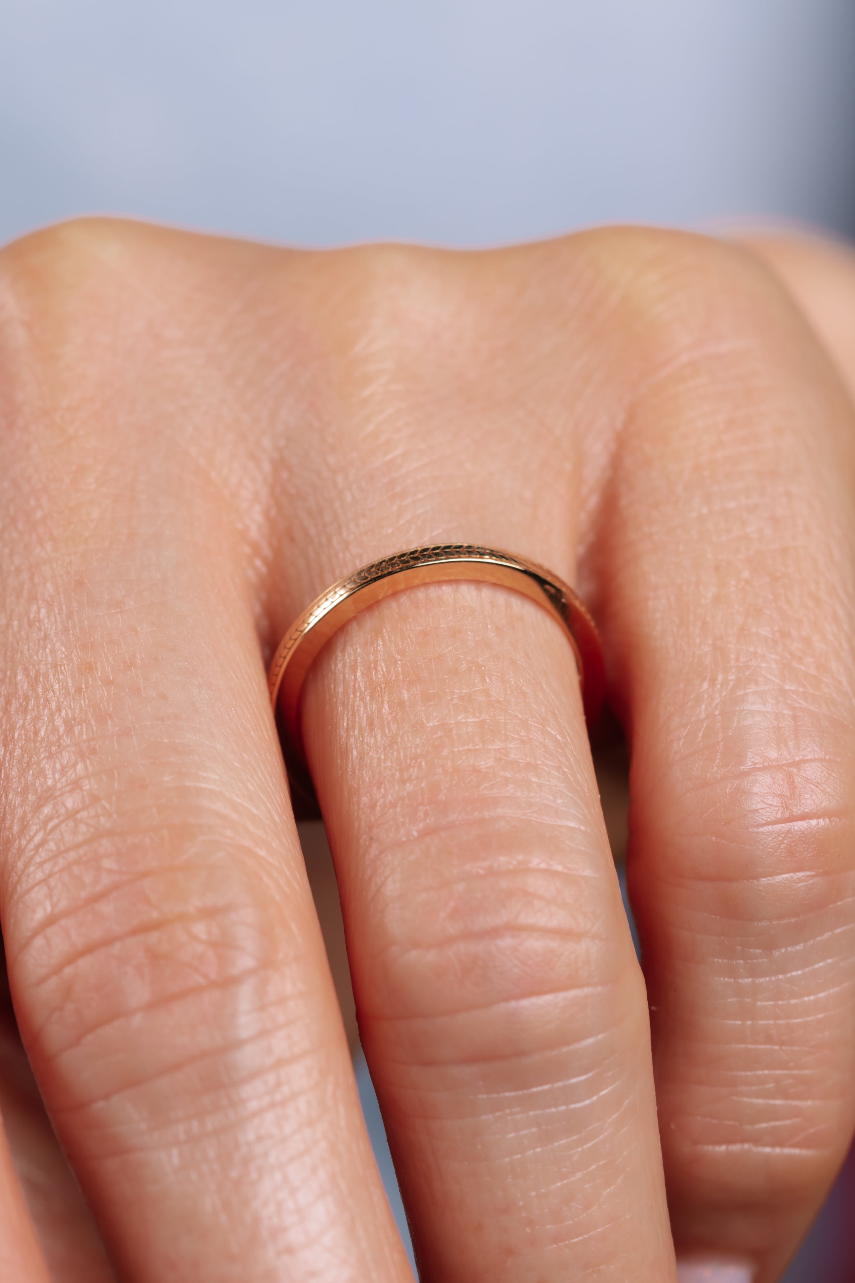 Inel V000466 din aur roz 14k model spic - Bijuterii LA ROSA