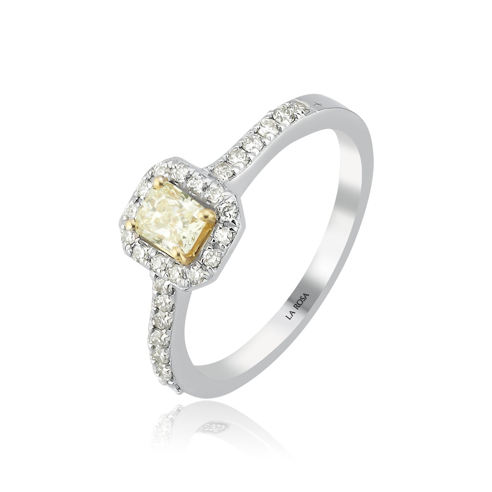 Inel AVS1637 din aur alb 14k cu diamante - Bijuterii LA ROSA