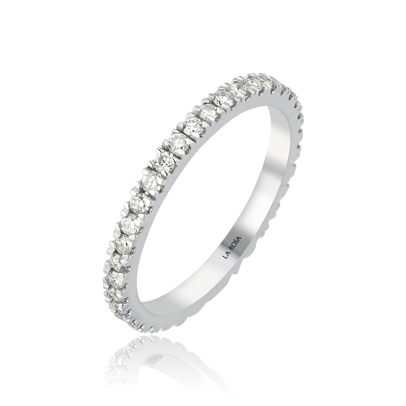 INEL ETERNITY AVS2972 DIN AUR ALB 14K CU DIAMANTE - Bijuterii LA ROSA