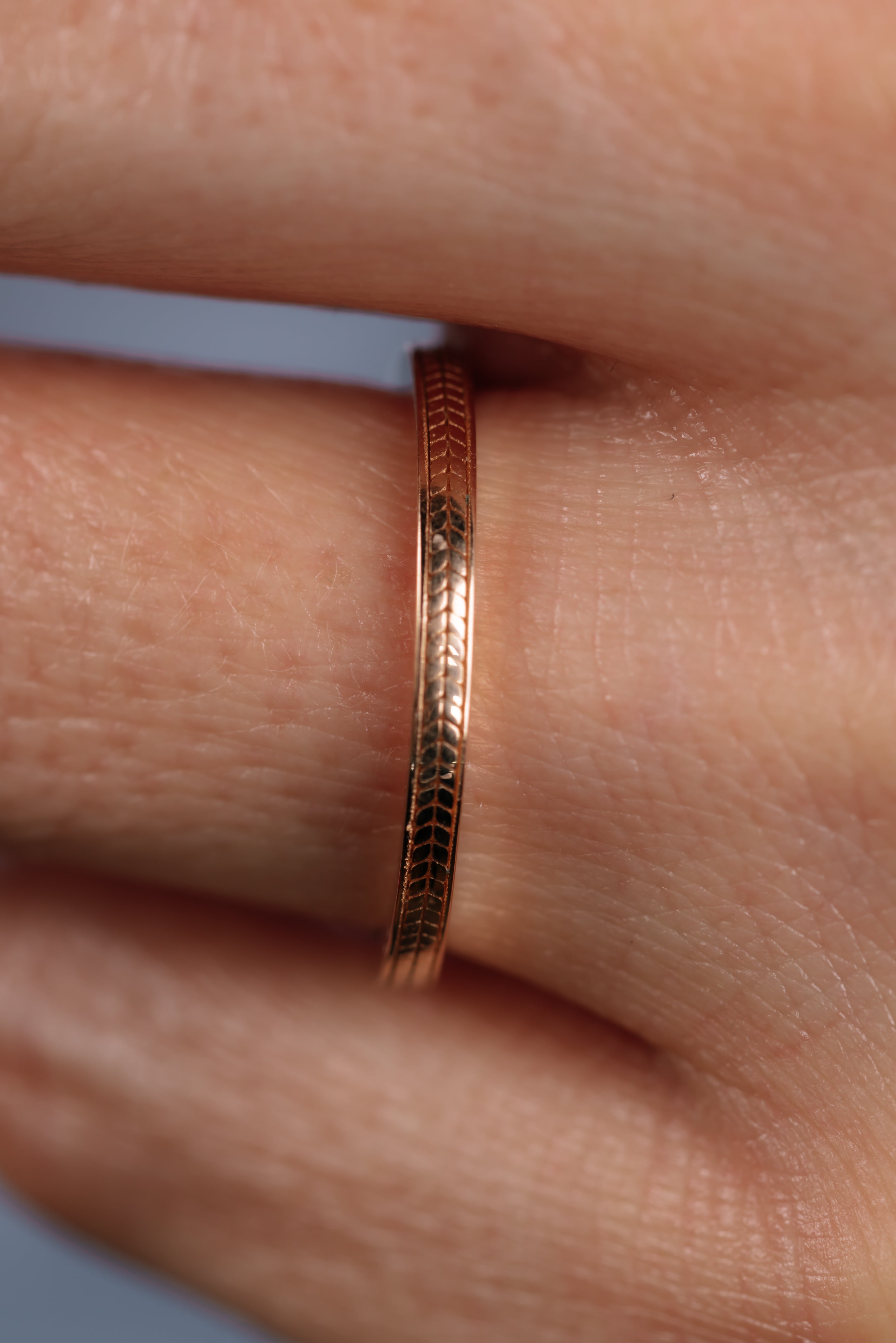 Inel V000466 din aur roz 14k model spic - Bijuterii LA ROSA