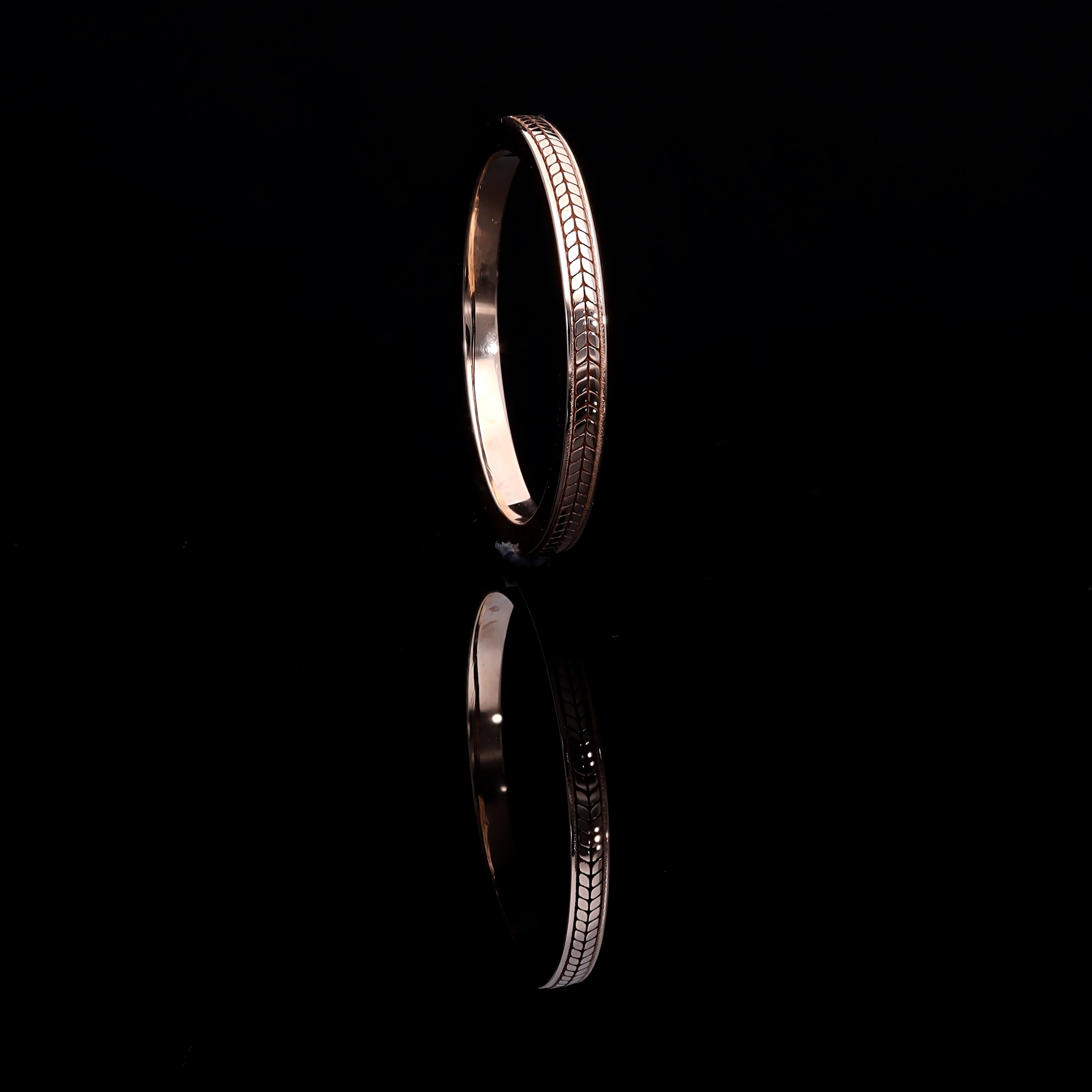 Inel V000466 din aur roz 14k model spic - Bijuterii LA ROSA