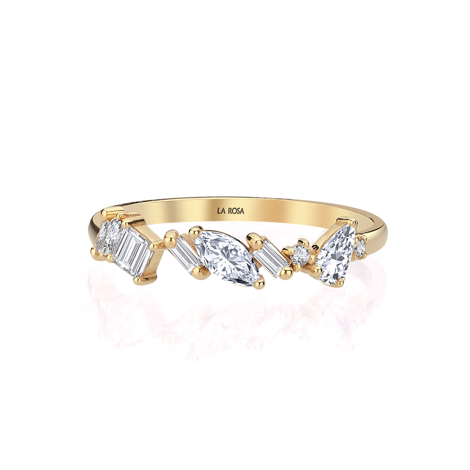 INEL SERENE SPARKLE DIN AUR GALBEN 14K CU DIAMANTE - Bijuterii LA ROSA