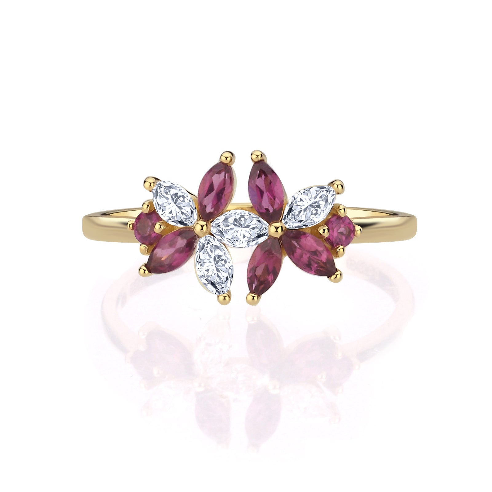 INEL TWILIGHT WISP DIN AUR GALBEN 14K CU DIAMANT SI TOPAZ - Bijuterii LA ROSA