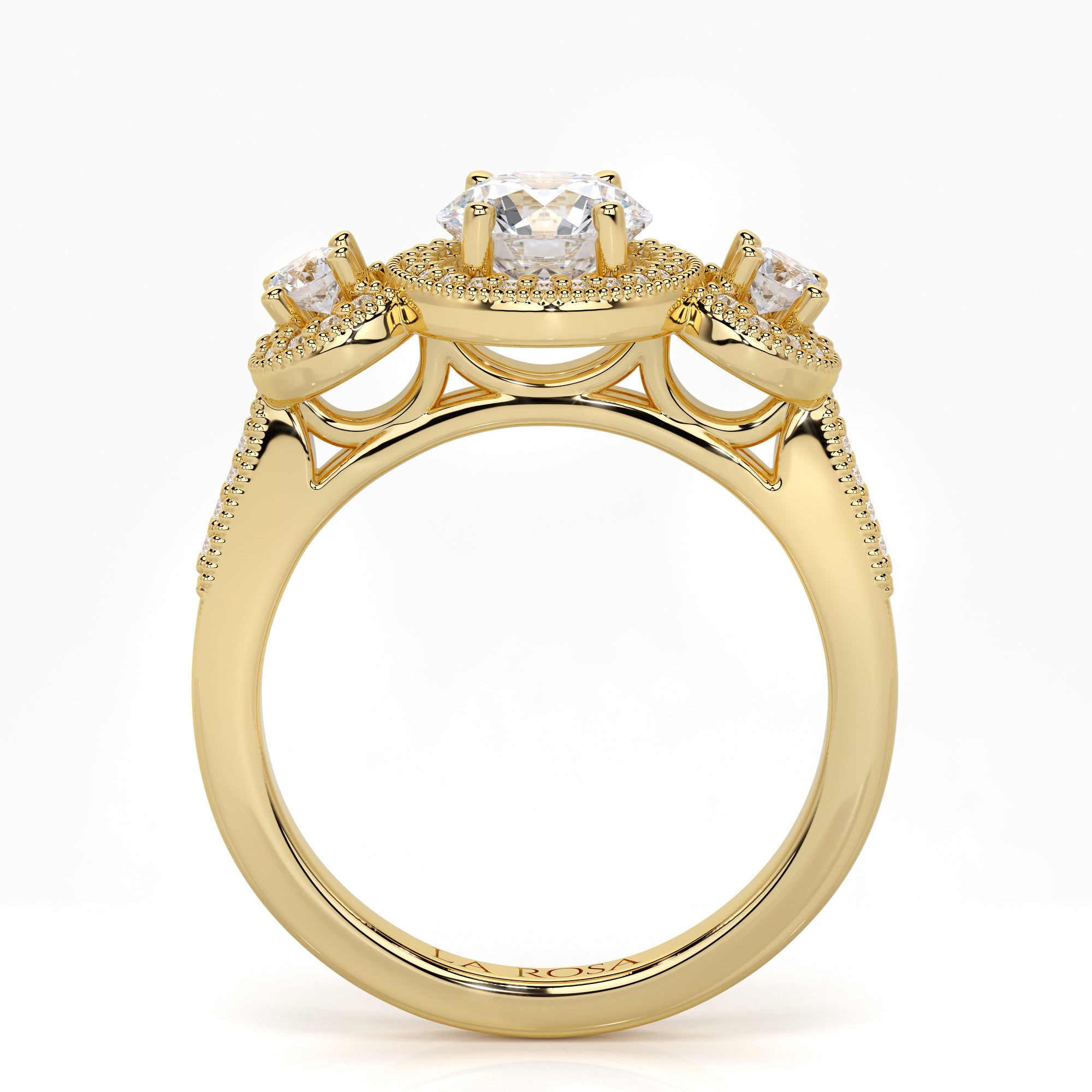 Inel de logodna SAGRADA din aur alb 18k cu diamante - Bijuterii LA ROSA