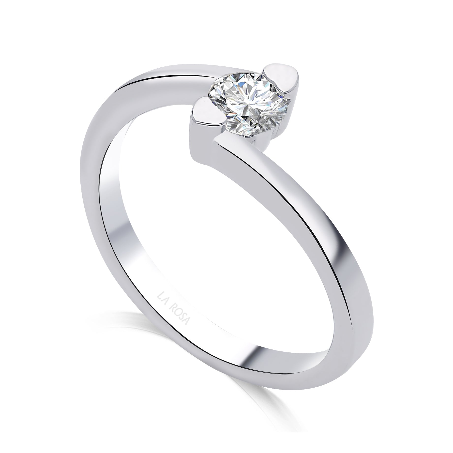 Inel de logodna LGRA1338 din platina cu diamant - Bijuterii LA ROSA