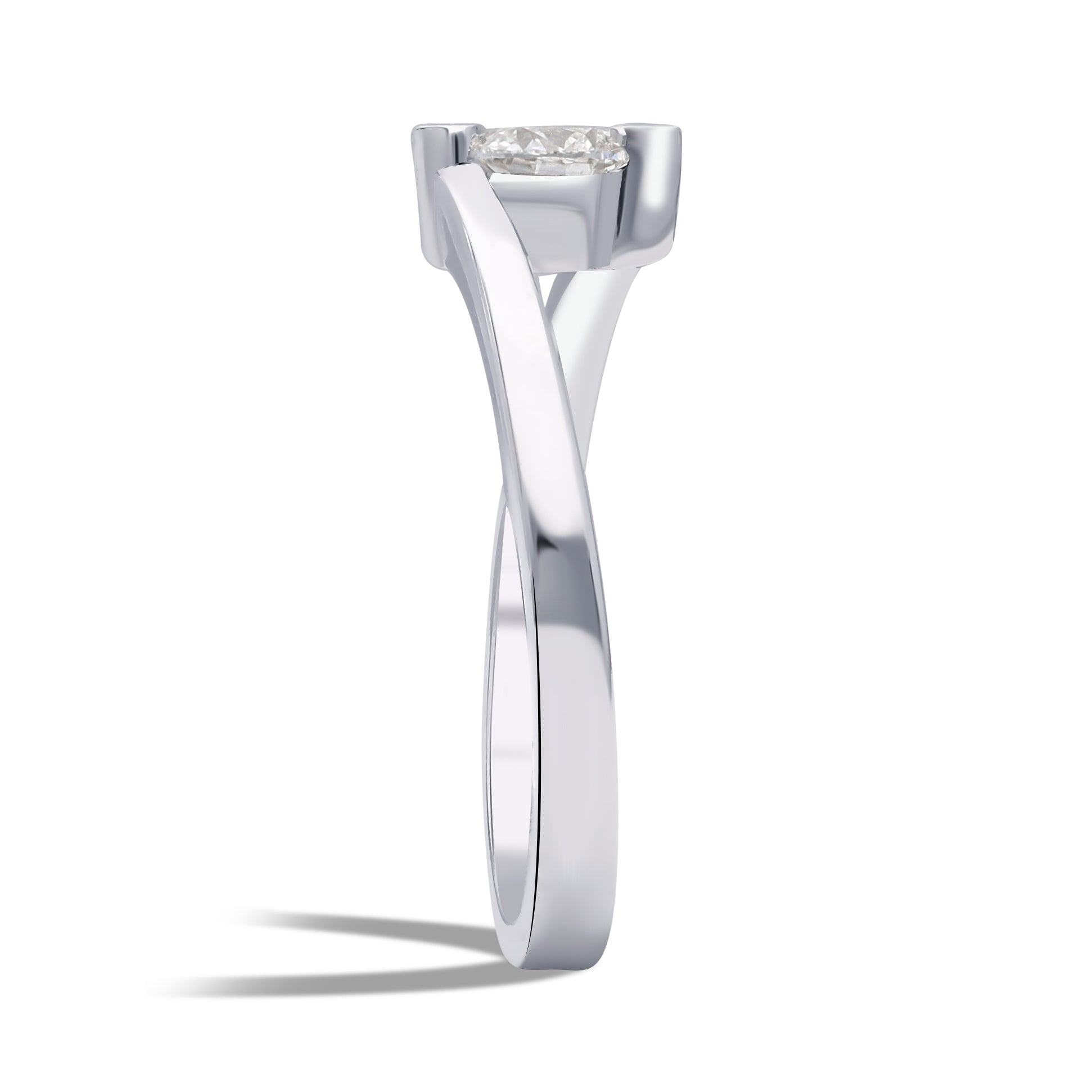 Inel de logodna LGRA1338 din platina cu diamant - Bijuterii LA ROSA