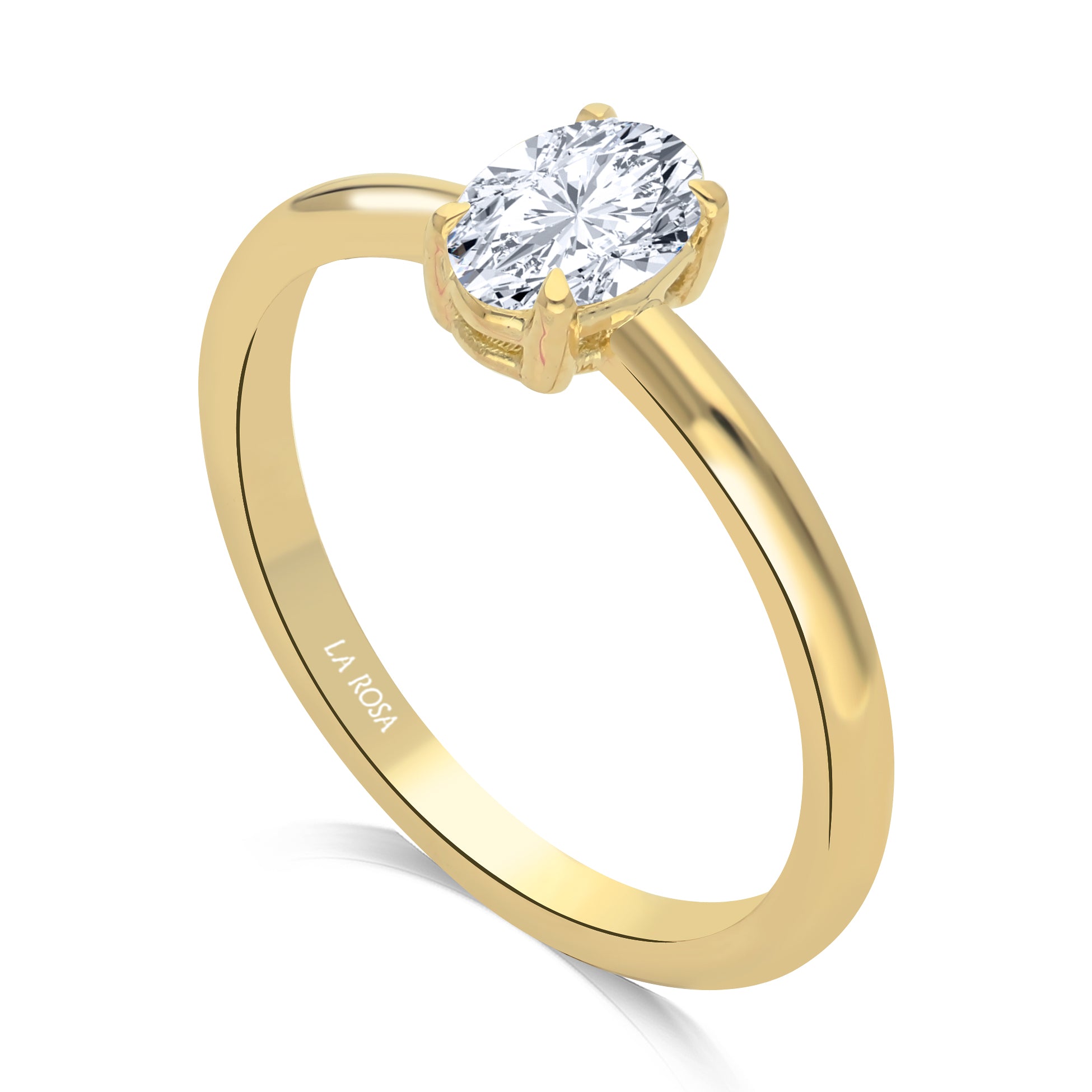 Inel de logodna LRY602 din aur galben cu diamant (copy) - Bijuterii LA ROSA