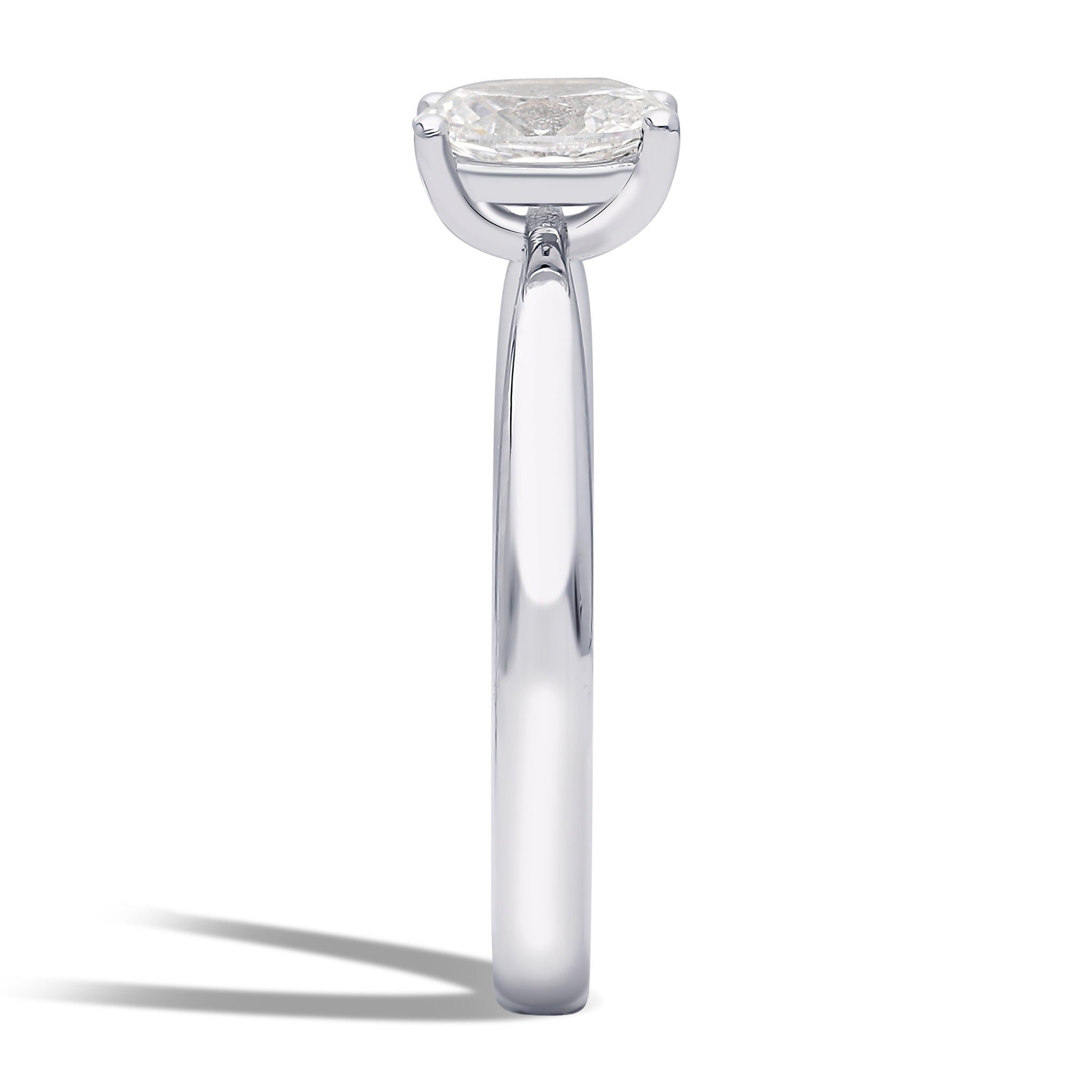 INEL DE LOGODNA LRY617 DIN AUR ALB 18K CU DIAMANT OVAL CUT (Kopya) - Bijuterii LA ROSA