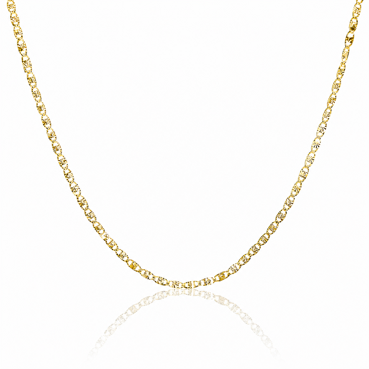 Lant PRSN240 din aur galben 14k cu textura fina