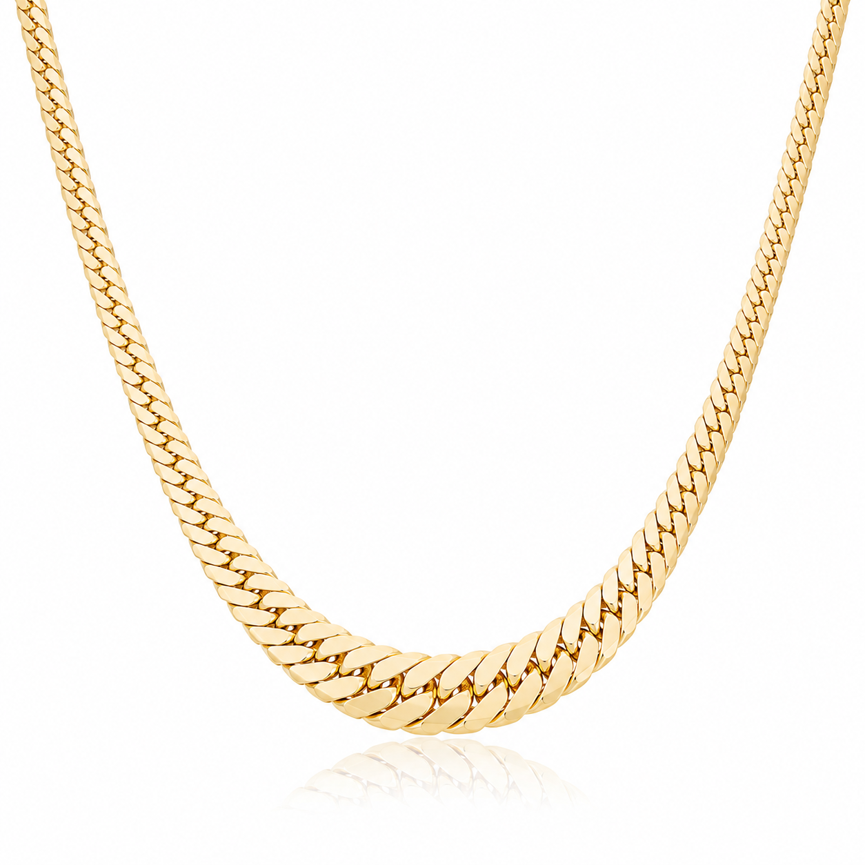 Colier SORN001 din aur galben 14k cu design clasic