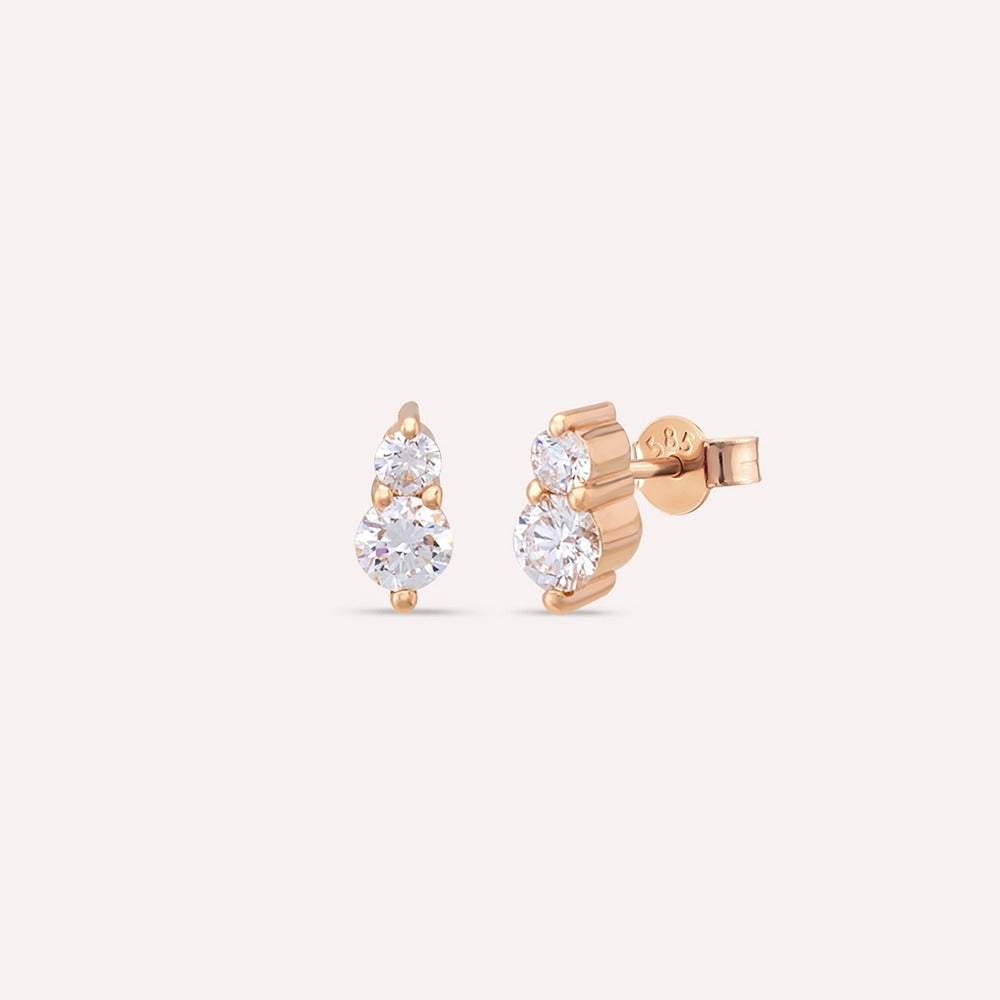 Set LRST101 din aur galben 14k cu diamante - Bijuterii LA ROSA