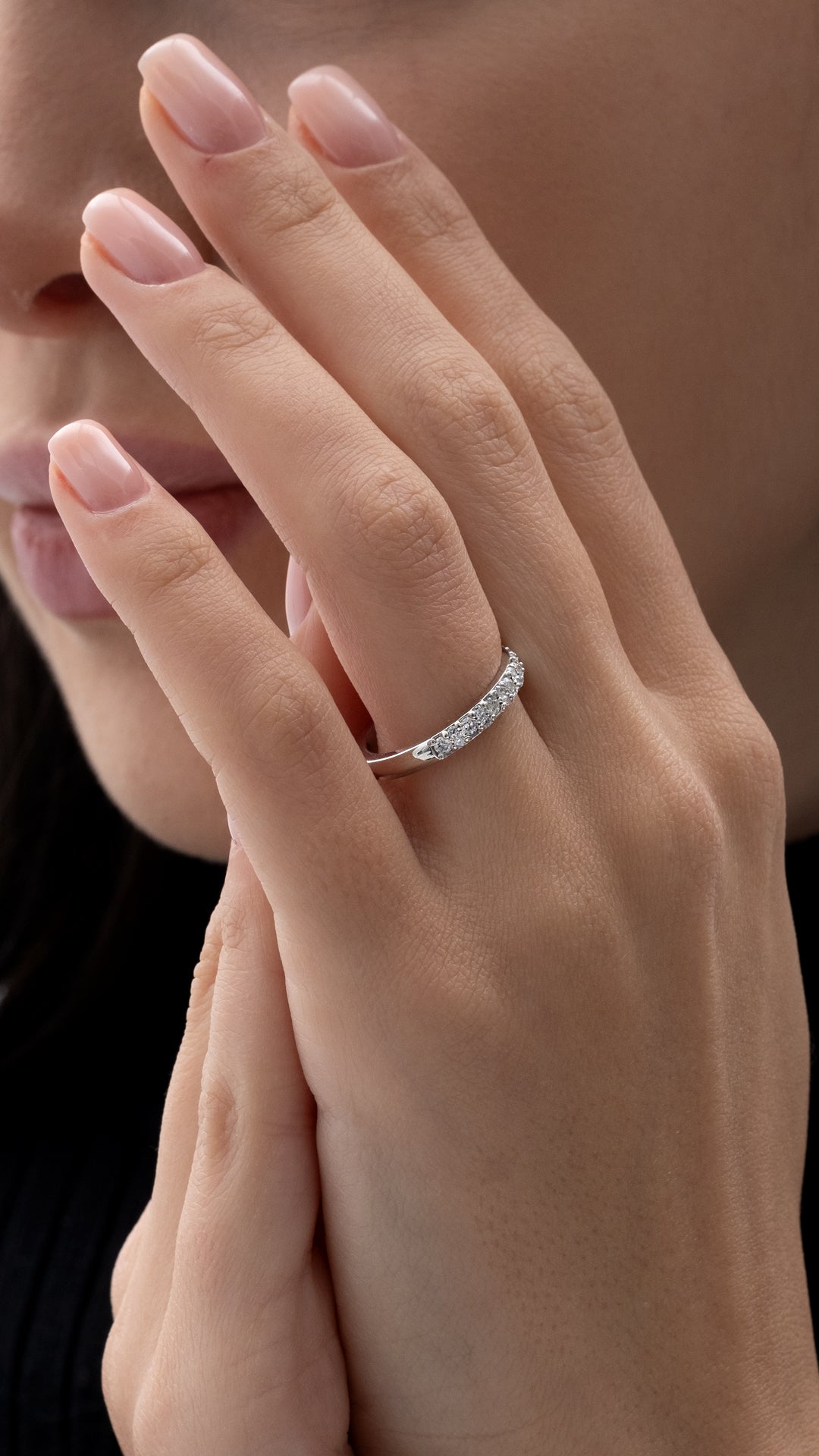 VERIGHETA HALO DIN AUR ALB CU DIAMANTE - Bijuterii LA ROSA