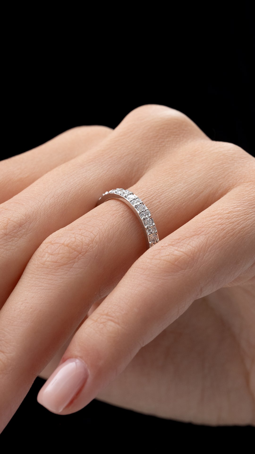 VERIGHETA HALO DIN AUR ALB CU DIAMANTE - Bijuterii LA ROSA