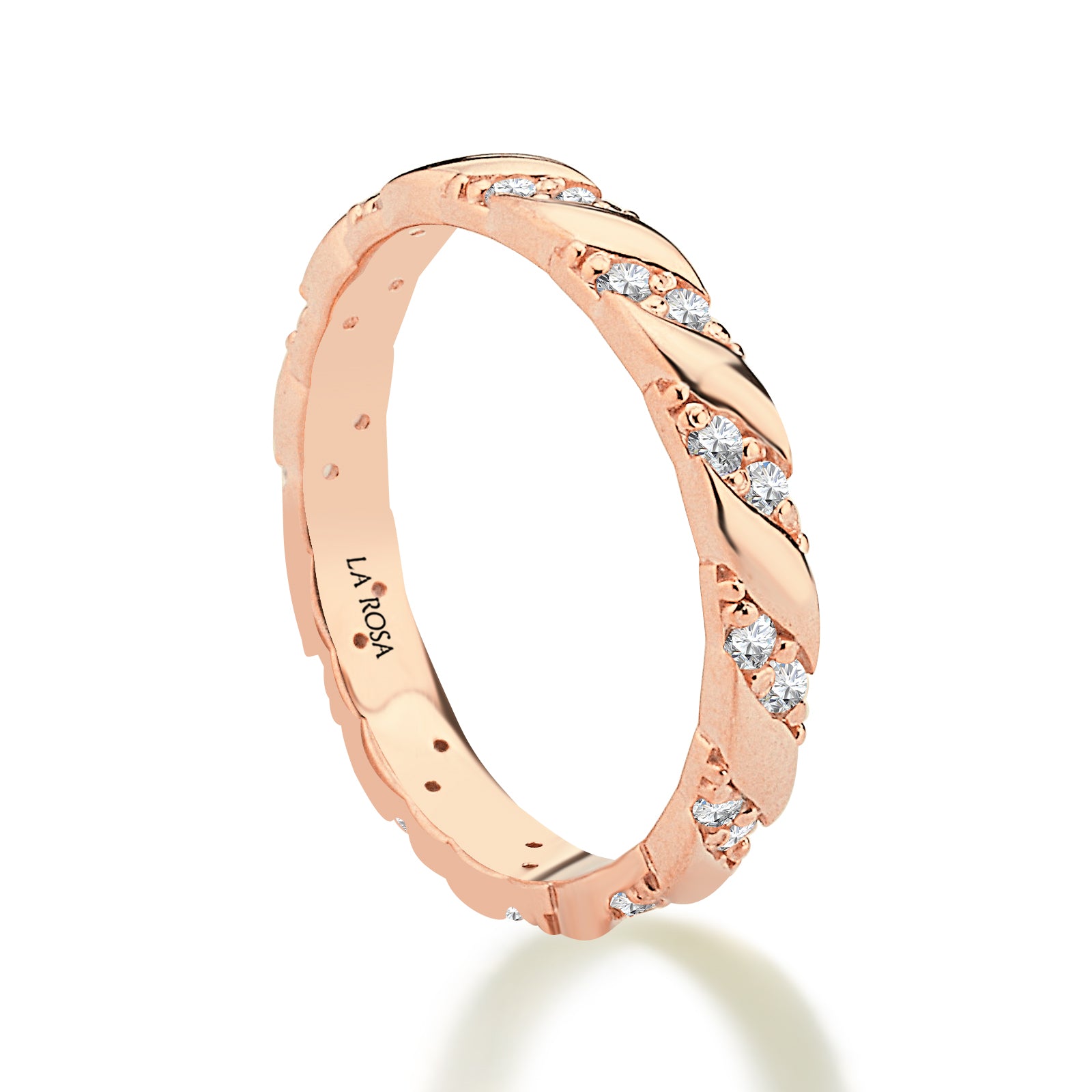 VERIGHETA UNITY DIN AUR GALBEN CU DIAMANTE - Bijuterii LA ROSA