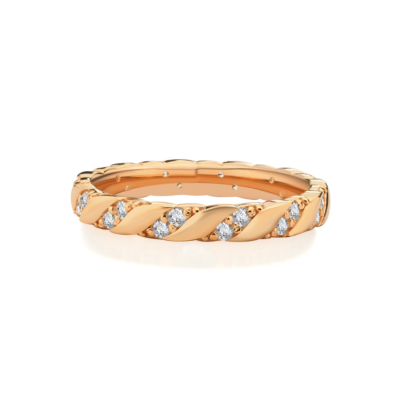 VERIGHETA UNITY DIN AUR GALBEN CU DIAMANTE - Bijuterii LA ROSA