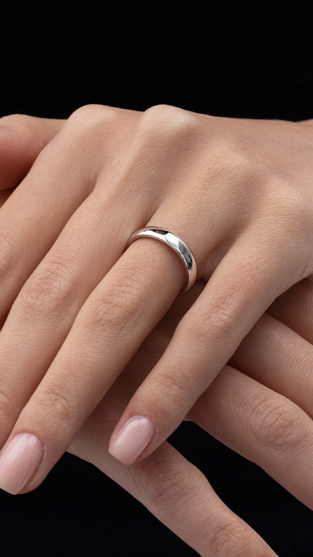 Verighete F4 4mm din aur alb - Bijuterii LA ROSA