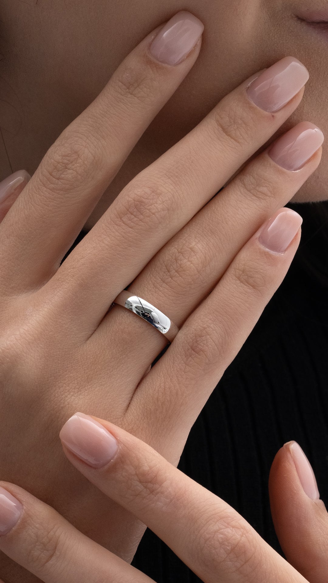 Verighete F4 4mm din aur alb - Bijuterii LA ROSA