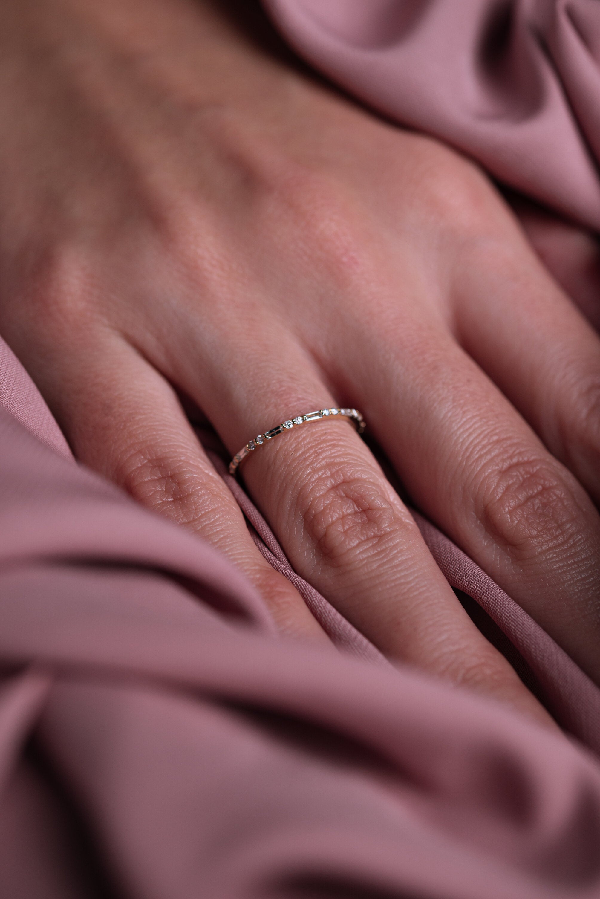 Inel R002222 din aur galben 14k cu diamante - Bijuterii LA ROSA