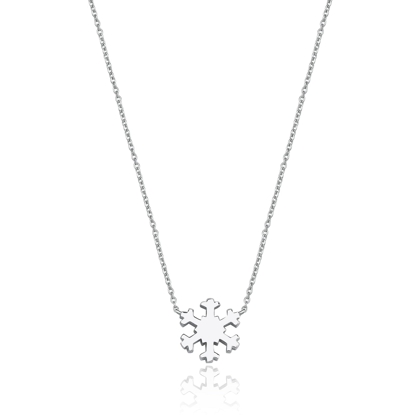 COLIER N132416 DIN AUR ALB 14K FORMA FULG - Bijuterii LA ROSA