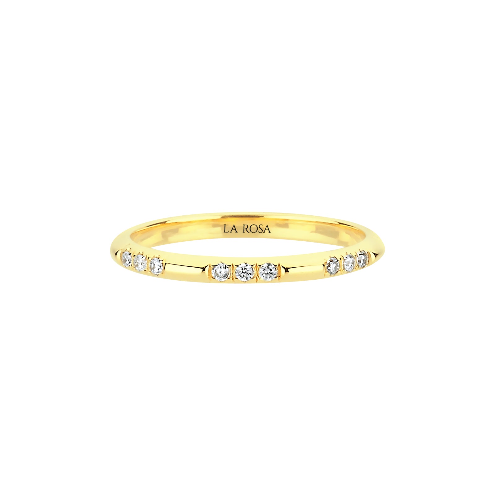INEL R0007 DIN AUR GALBEN 14K CU DIAMANTE - Bijuterii LA ROSA