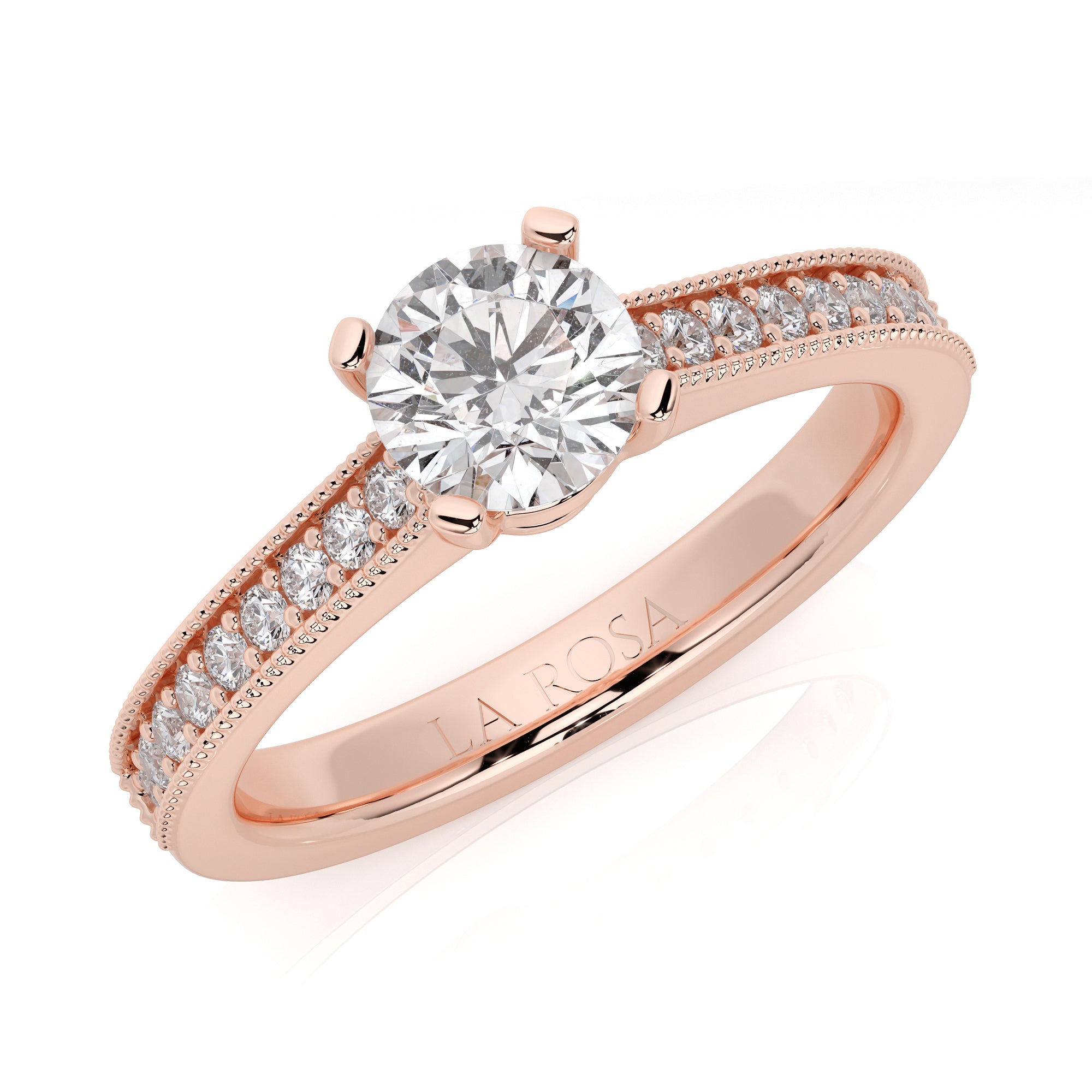 Inel de logodna BUCKING din aur alb 18k cu diamante - Bijuterii LA ROSA - Verighete si Inele de Logodna, bijuterii cu diamante