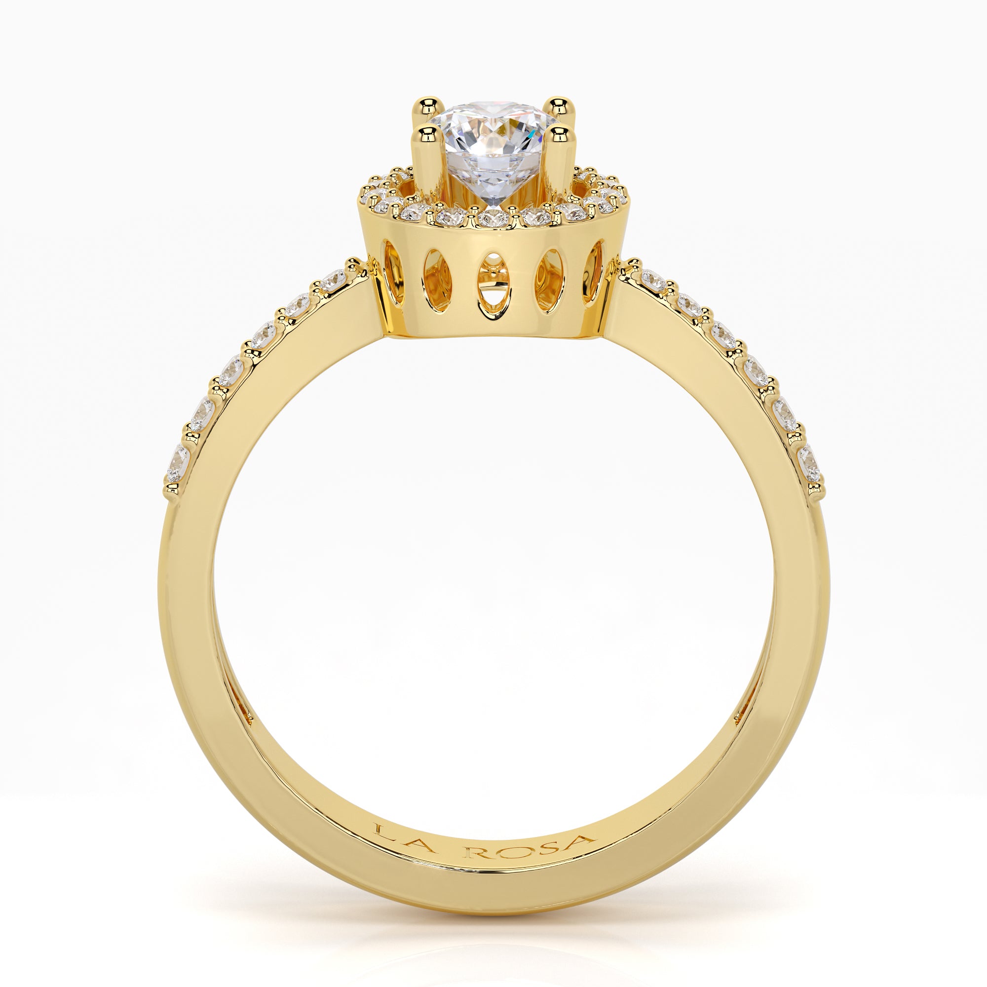 Inel de logodna LGRA1348 din aur alb 18k cu diamante - Bijuterii LA ROSA - Verighete si Inele de Logodna, bijuterii cu diamante