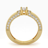 Inel de logodna LRY215 din aur alb 18k cu diamante - Bijuterii LA ROSA - Verighete si Inele de Logodna, bijuterii cu diamante