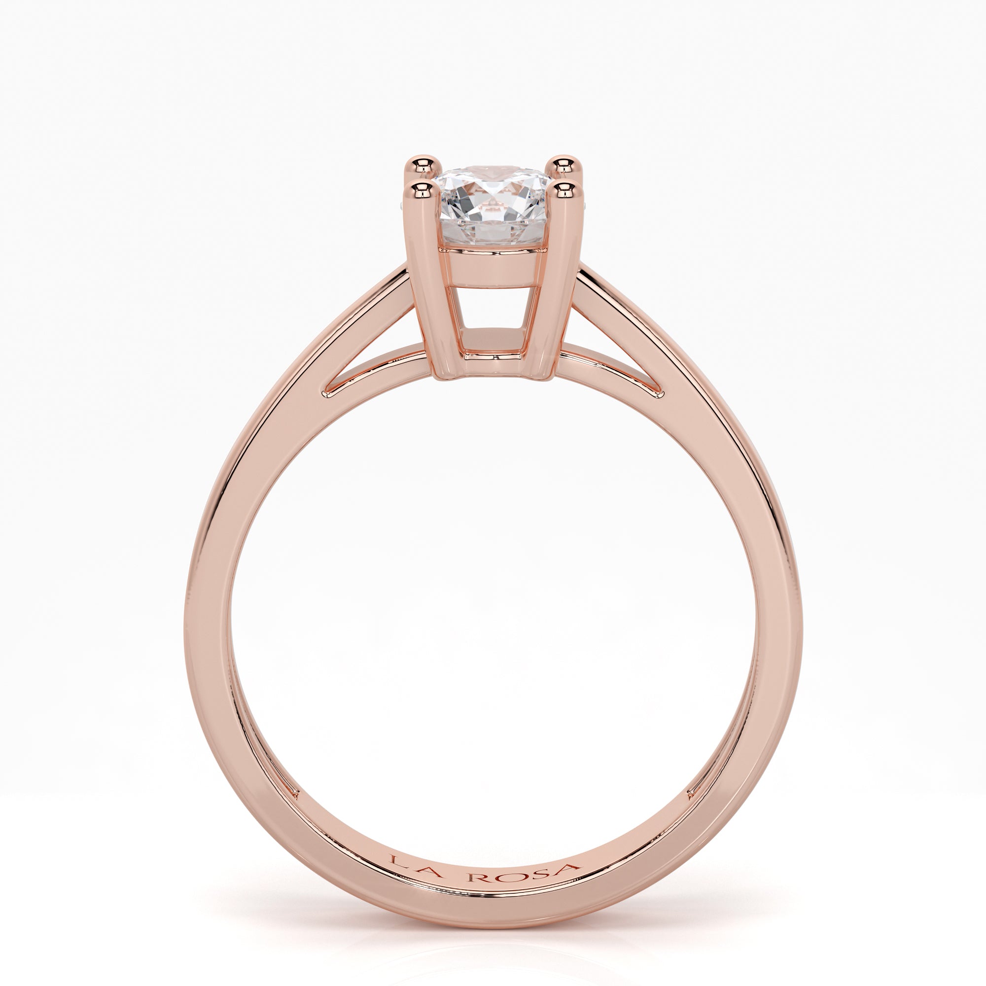 Inel de logodna SAGARA din aur galben 18k cu diamant - Bijuterii LA ROSA