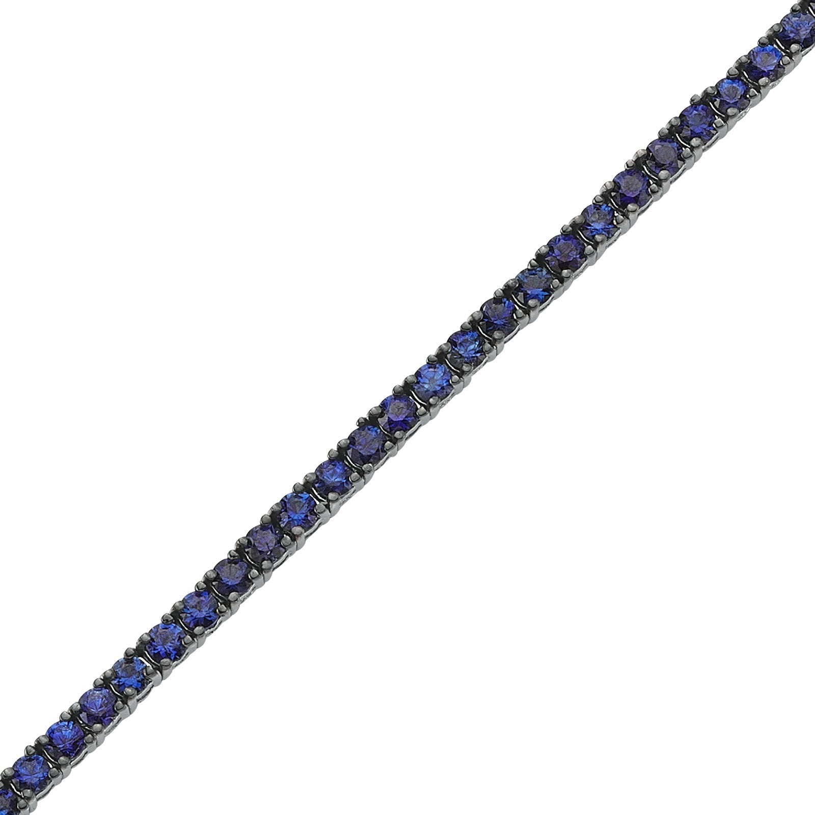 Bratara Tennis LDBA0069 din aur alb 14k cu safire - Bijuterii LA ROSA