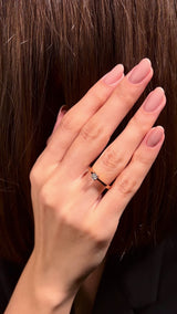 Inel de logodna LDR0251 din aur roz 18k cu diamant