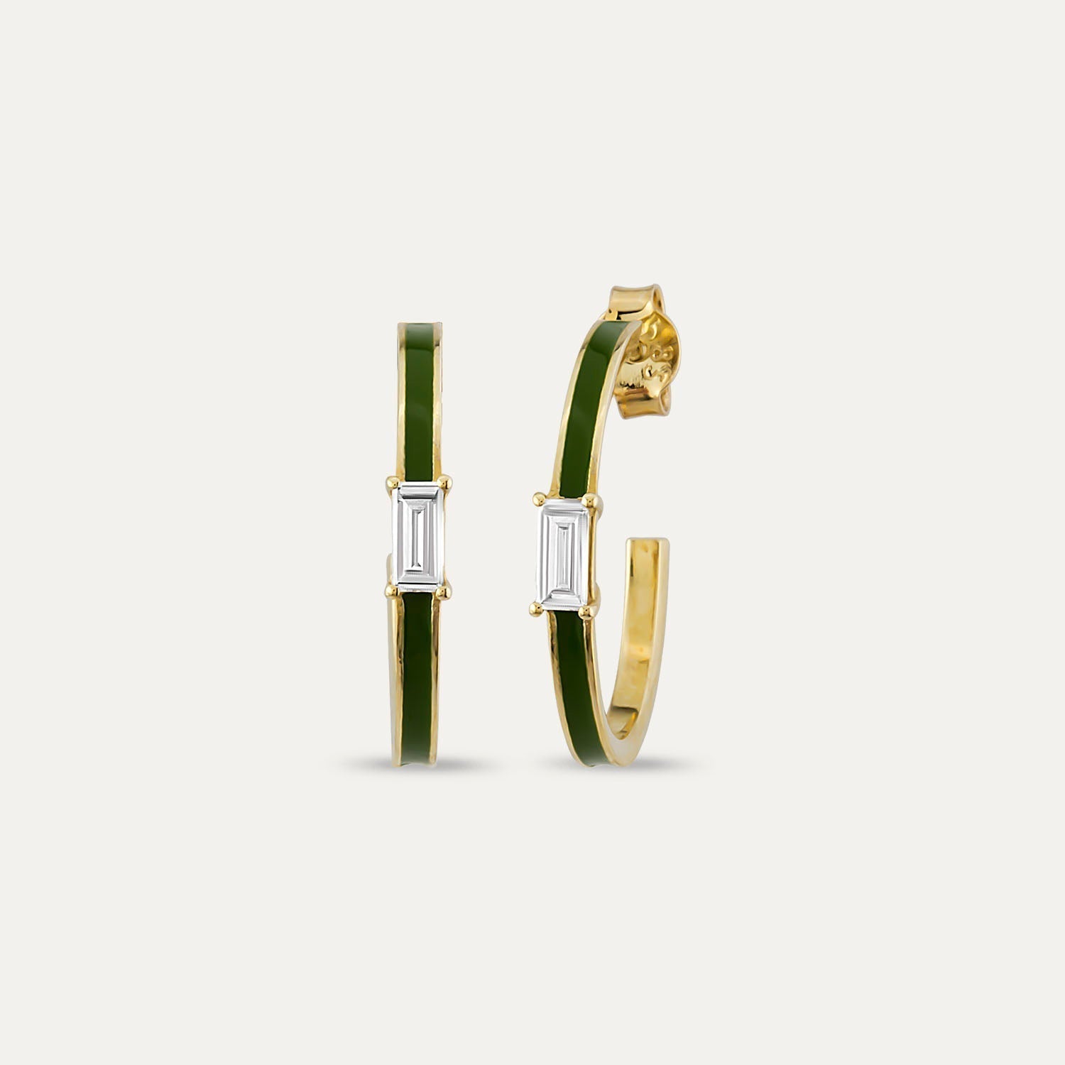 #cerceiaurgalben #aurgalben #diamantbaguette #cerceidiamantbaguette #diamant #baguette #emailrverde #cercelemailverde #cercelaurgalbensiemailverde #giacertified #cerceidama