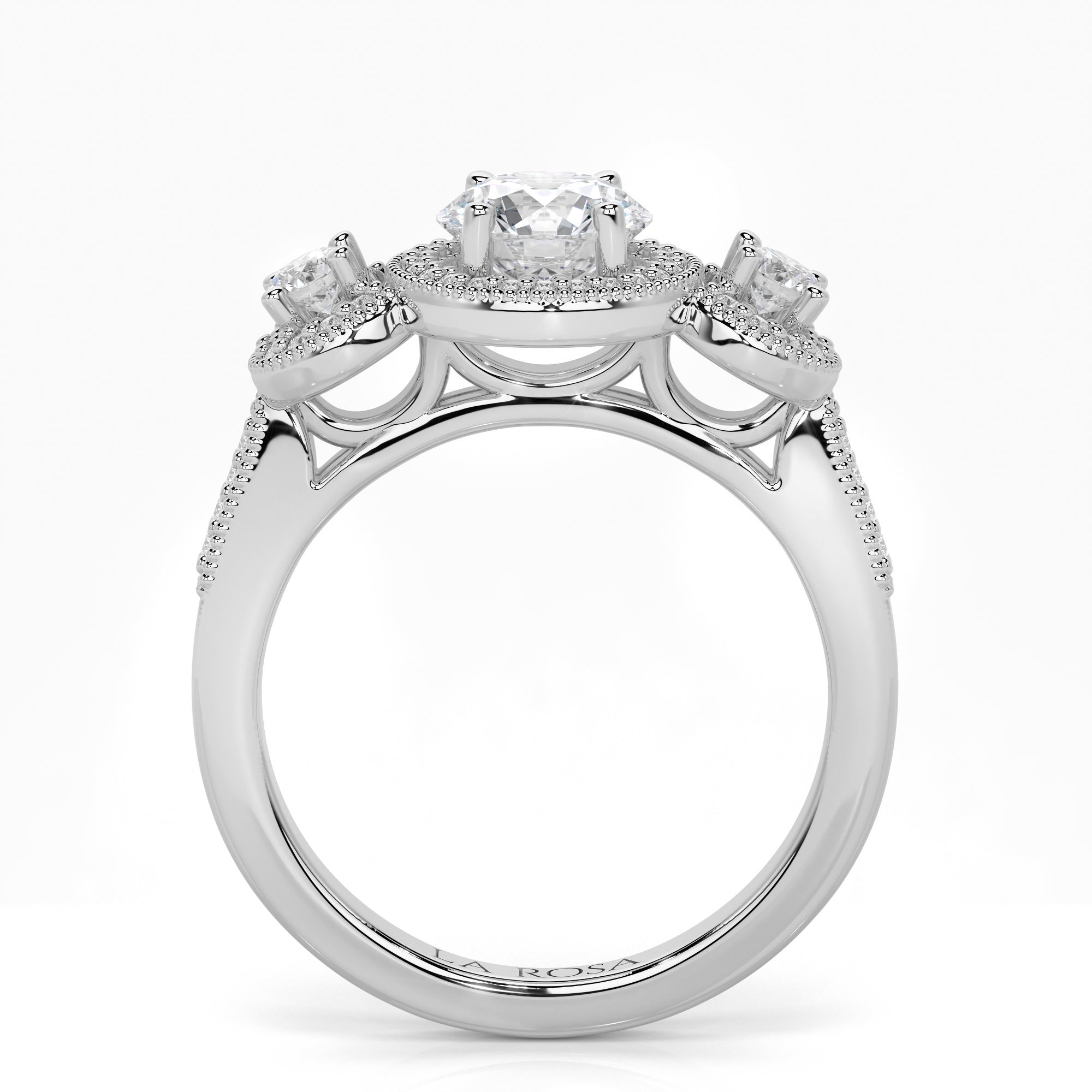 Inel de logodna SAGRADA din aur alb 18k cu diamante - Bijuterii LA ROSA - Verighete si Inele de Logodna, bijuterii cu diamante