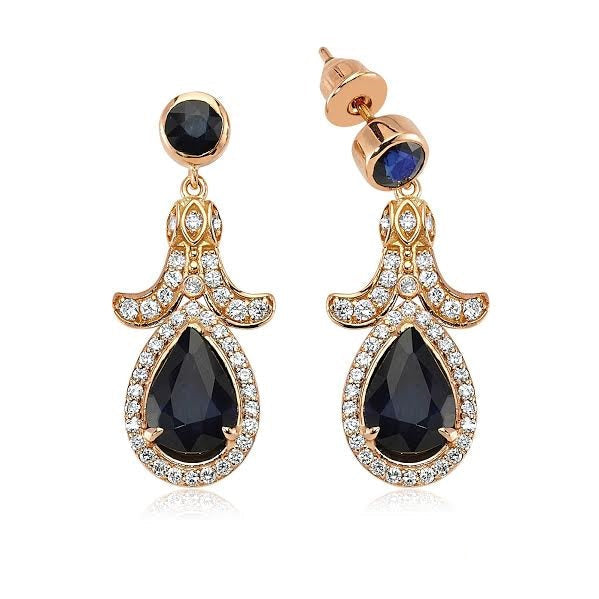 #cercei #cerceidama #cerceiregali #designregal #diamantebriliant #safirbleumarin #safirpara #safirrotund #cerceilacrima