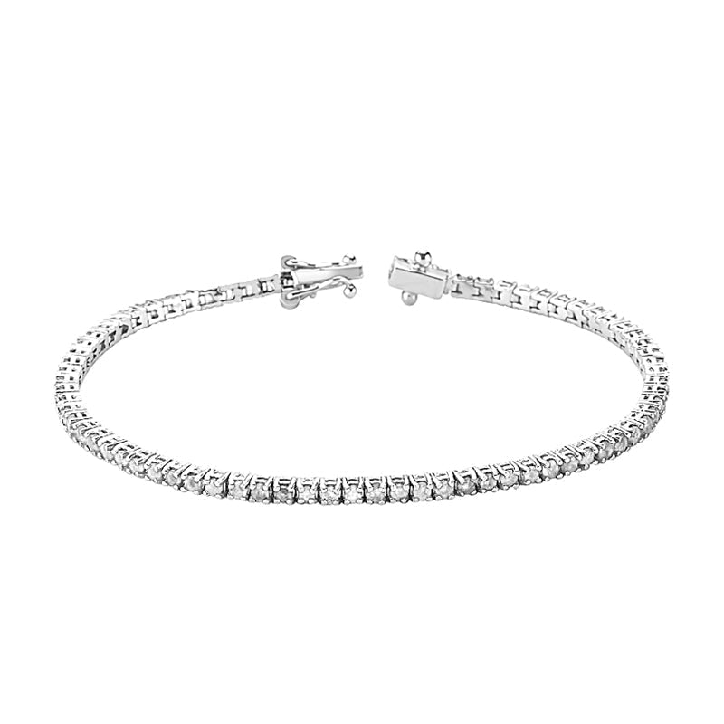 Bratara Tennis LDBA0068 din aur alb 18k cu diamante - Bijuterii LA ROSA