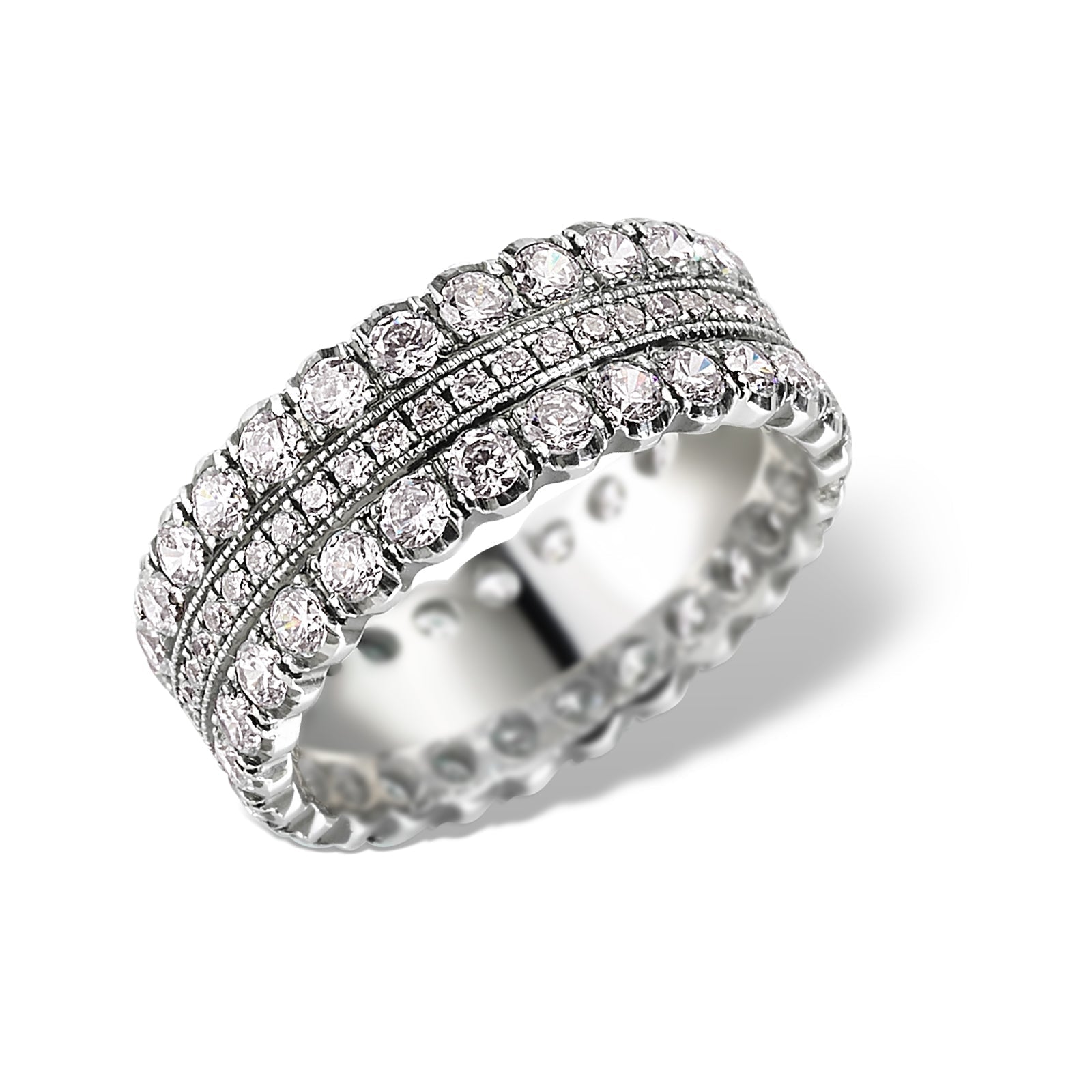 INEL LRHC003 DIN AUR ALB 18K CU DIAMANTE - Bijuterii LA ROSA