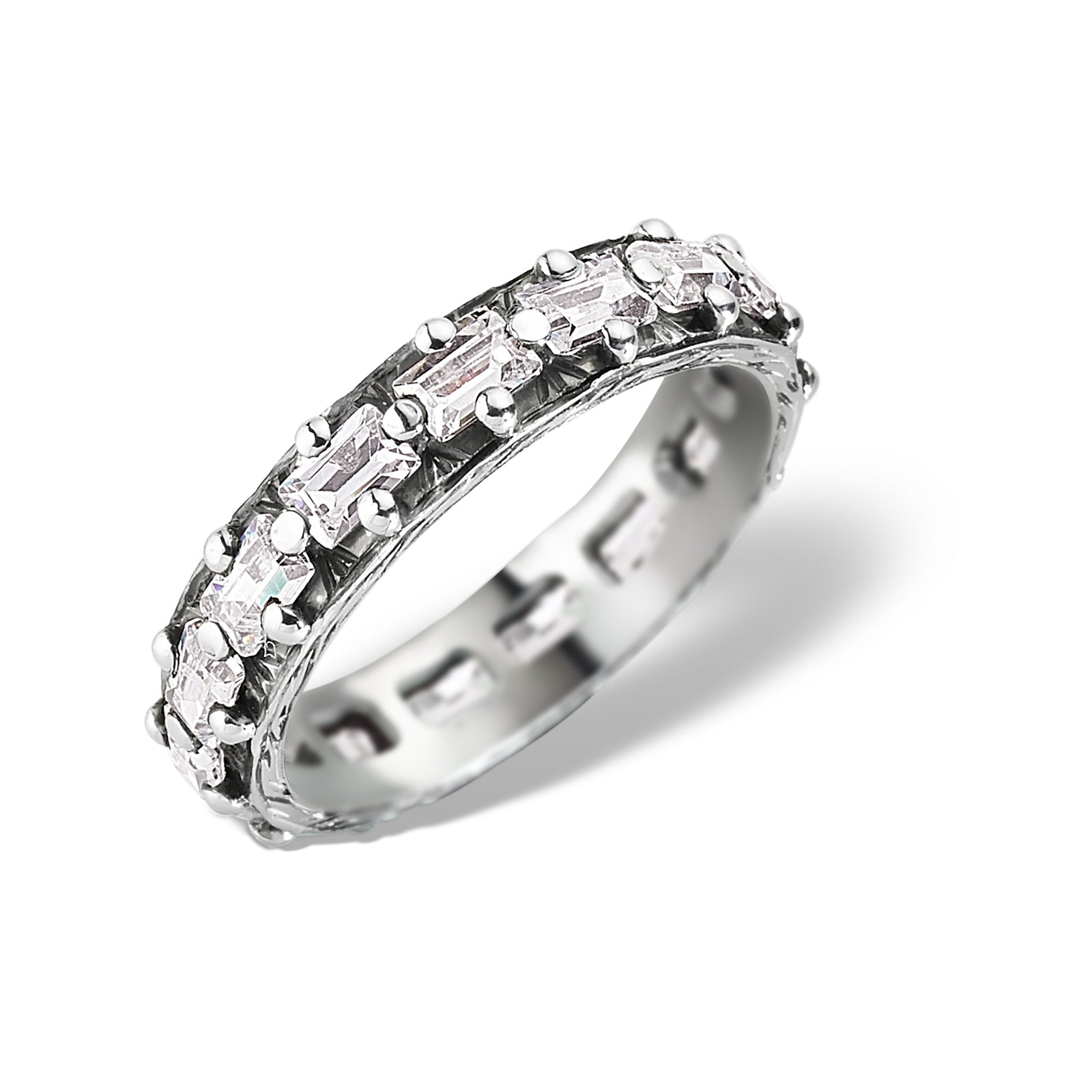 INEL LRHC005 DIN AUR ALB 18K CU DIAMANTE - Bijuterii LA ROSA