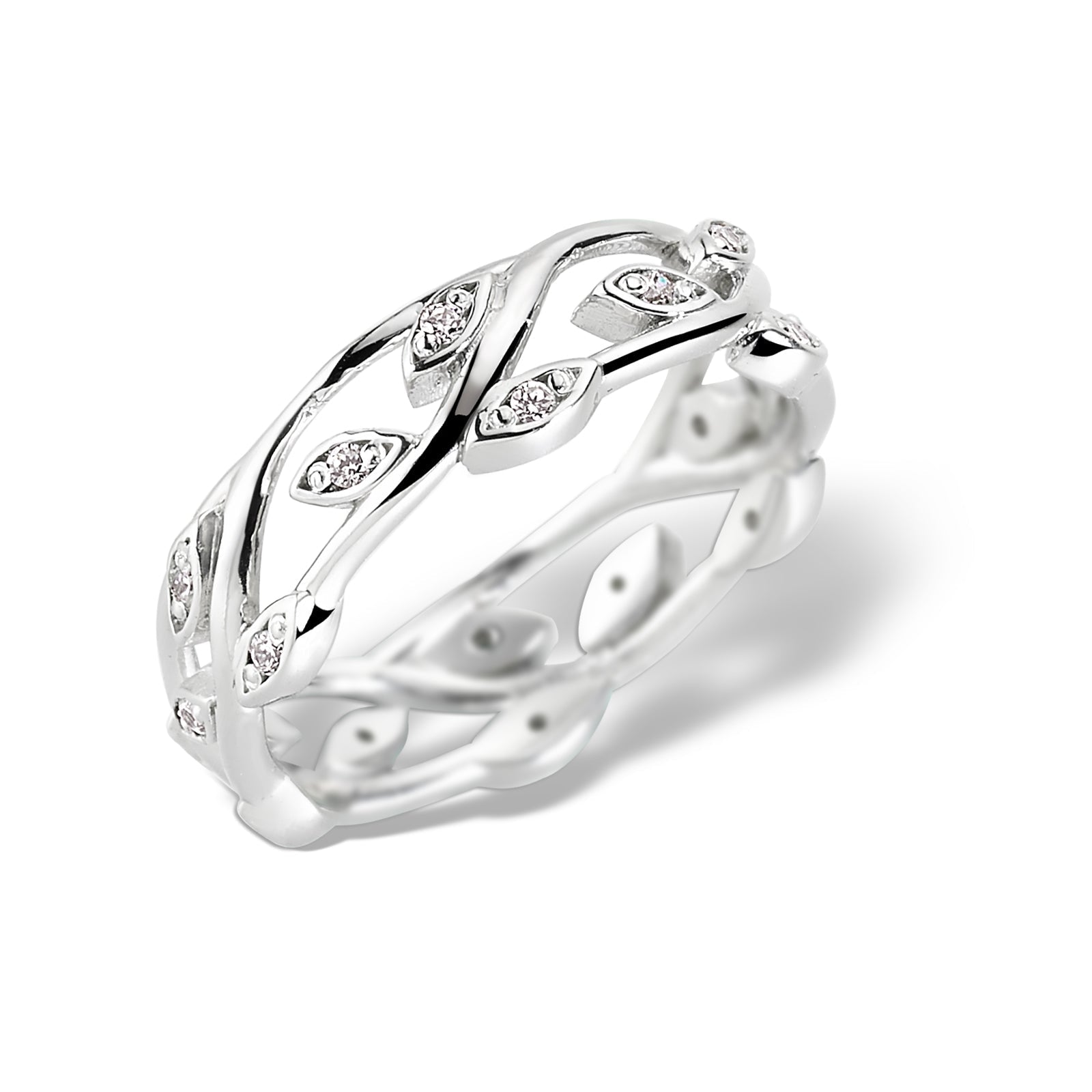 Verigheta (Dama) LRHC006 din aur alb 18k cu diamante - Bijuterii LA ROSA