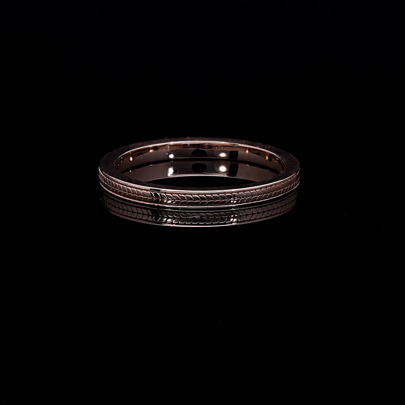 Inel V000466 din aur roz 14k model spic - Bijuterii LA ROSA