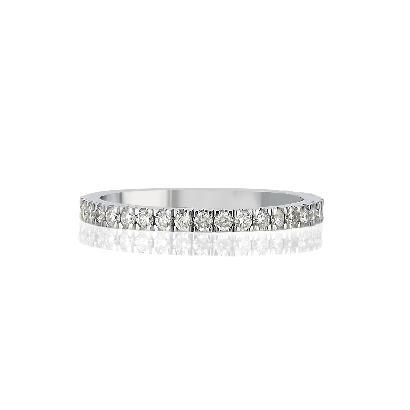 INEL ETERNITY AVS2972 DIN AUR ALB 14K CU DIAMANTE - Bijuterii LA ROSA