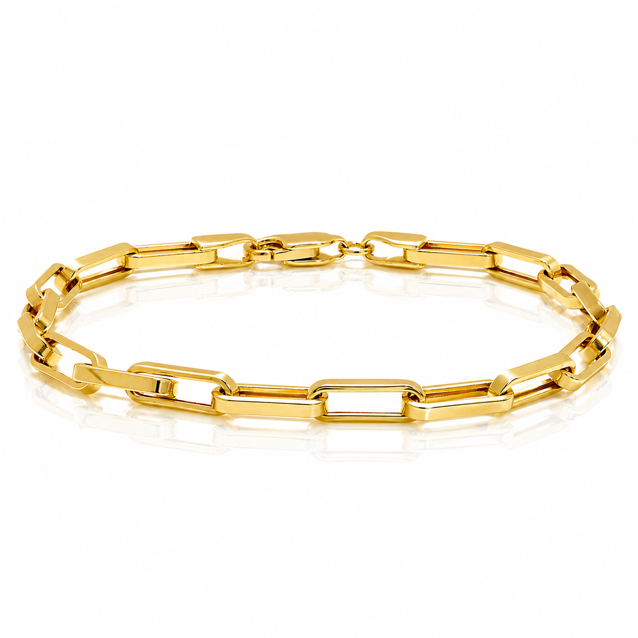 Bratara zale unisex din aur galben 14k