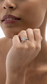Inel MD55970 din aur alb 14k cu diamante - Bijuterii LA ROSA