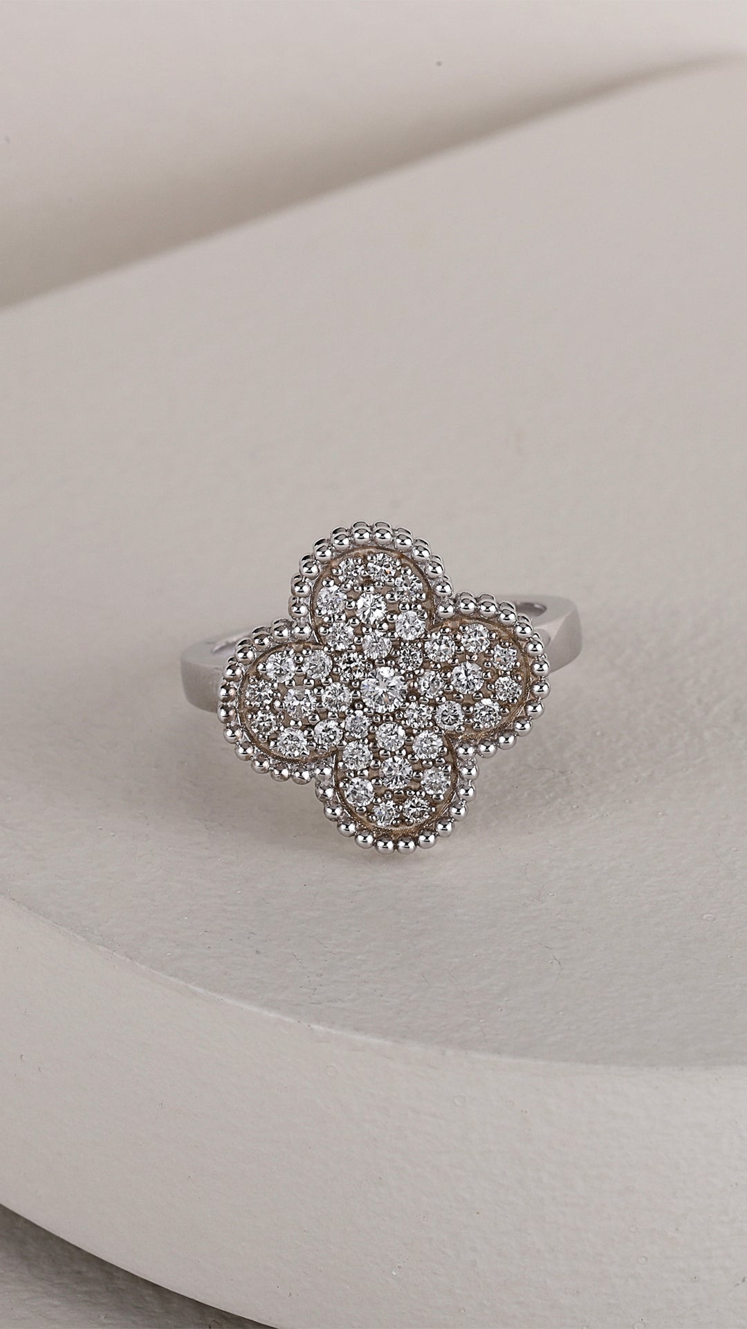 Inel NS0025RS din aur alb 14k cu diamante - Bijuterii LA ROSA