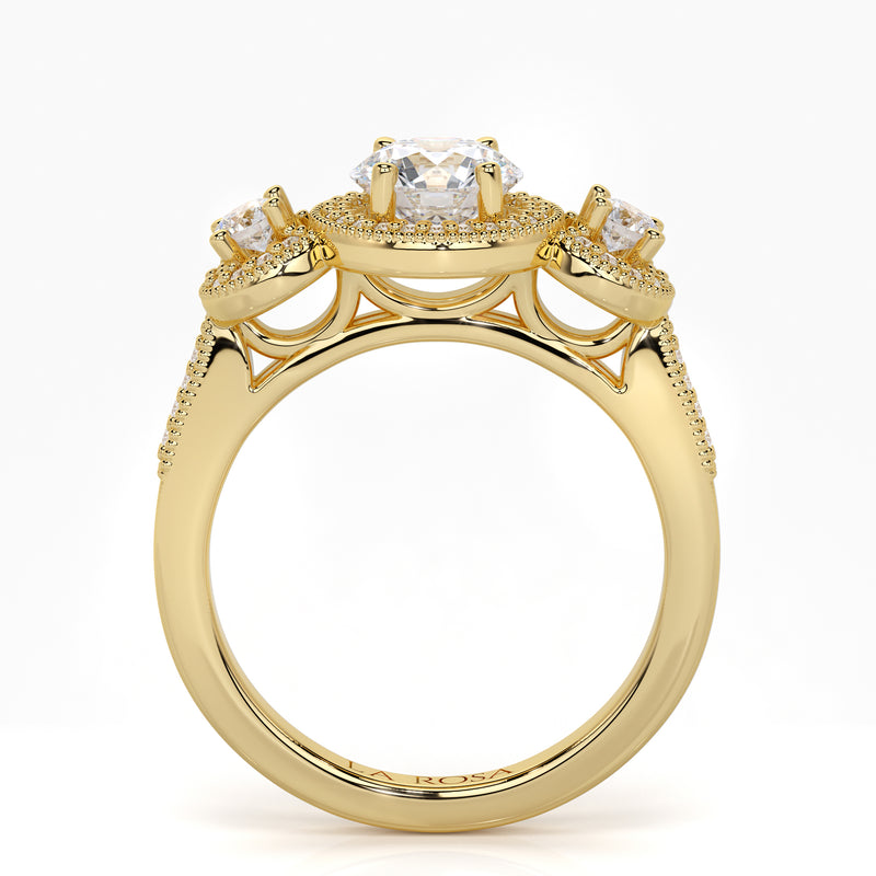 Inel de logodna SAGRADA din aur alb 18k cu diamante - Bijuterii LA ROSA
