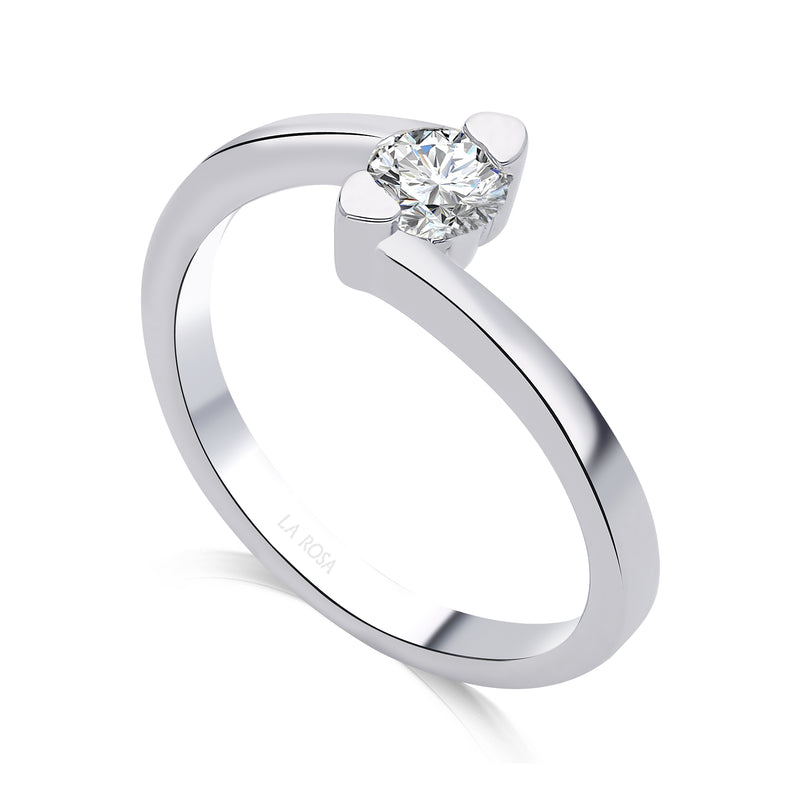 Inel de logodna LGRA1338 din platina cu diamant