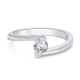 Inel de logodna LGRA1338 din platina cu diamant