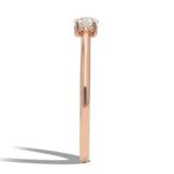 Inel de Logodna LRY601 din aur roz 18k cu diamant - Bijuterii LA ROSA