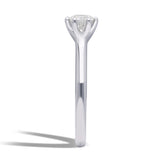 INEL DE LOGODNA LRY619 DIN AUR ALB 18K CU DIAMANT ROTUND