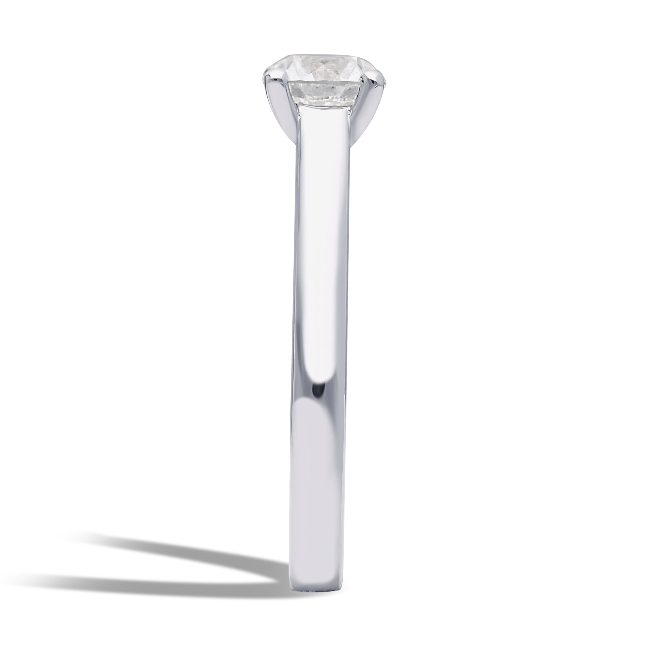 INEL DE LOGODNA LRY621 DIN AUR ALB 18K CU DIAMANT ROTUND - Bijuterii LA ROSA